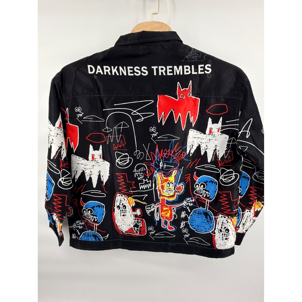 Darkness Trembles" Graffiti Jacket - Men's Size Large Full Zip Faith - Picture 2 of 3